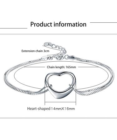 Women's Bracelet Exquisite Heart Bracelet Jewelry Bracelet Popular Fashion Jewelry Bracelet Personalized Birthstone Bracelet Natural Birthday Bracelet - Buy Online on GoSupps.com