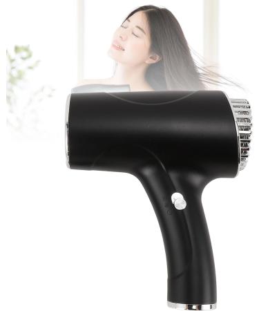Negative Ionic Hair Dryer - 100W Portable Blow Dryer Fast Drying & Low Noise - Rechargeable 1200mAh for Home & Travel - Professional Black Hair Dryer - Buy Online on GoSupps.com