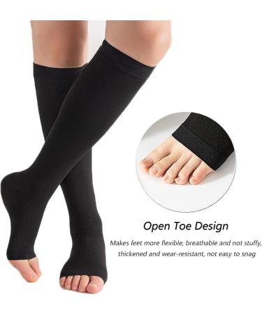 Buy Mdrcg Compression Socks - Open Toe Knee Support Stockings for Men & Women | 2 Pairs - Best International Shipping - Buy Online on GoSupps.com