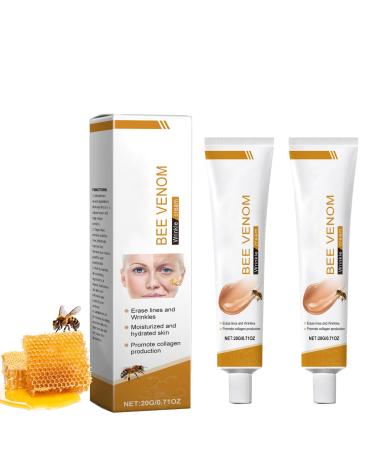X2X6945 2 pieces bee venom antiwrinkle cream 20 g bee cream for tight skin antiwrinkle cream for face and neck wrinkle removal cream for all skin types