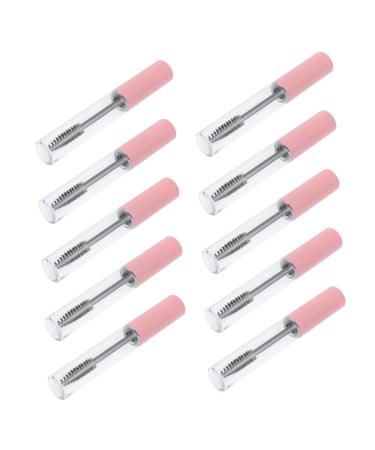 TOVINANNA 10pcs Mascara Empty Tube oil Mascara Empty Eyelashes Tube Pink Mini Travel Liquid 1 g (Pack of 1) Pink