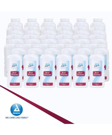 Dynarex Baby Powder 4 oz 48-Pack - Talcum Powder for Men, Women, Kids & Elderly - Moisture Absorber, Prevents Itching & Chafing - Gentle On Skin - Hospital & Home Use - Buy Online on GoSupps.com