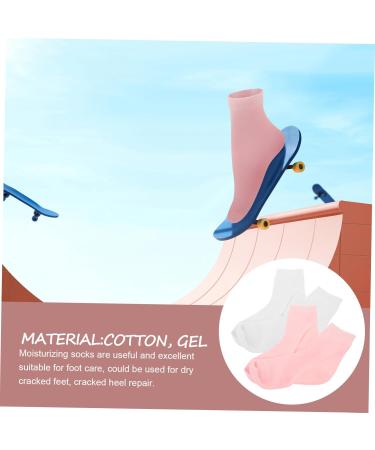 minkissy 2 Pairs Womens Socks Moisturizing Socks for Dry Cracked Feet Women Moisturizing Socks Moisturizing Socks for Feet Care Moisturizing Socks Women Cotton Socks Middle Tube Women's Gel - Buy Online on GoSupps.com