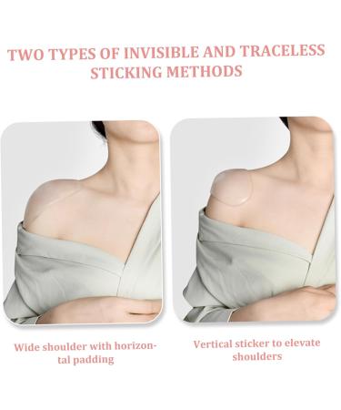 Silicone Shoulder Pads for Women - Anti-Slip Invisible & Reusable Height Enhancer | Self-Adhesive Push-Up Pads for Clothes - Buy Online on GoSupps.com