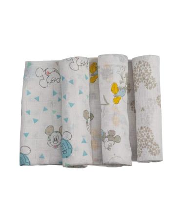 Interbaby MK018 Pack of 3 Disney Mickey Mouse Gauze Cotton - Soft & Gentle 100g Baby Essentials - Buy Online on GoSupps.com