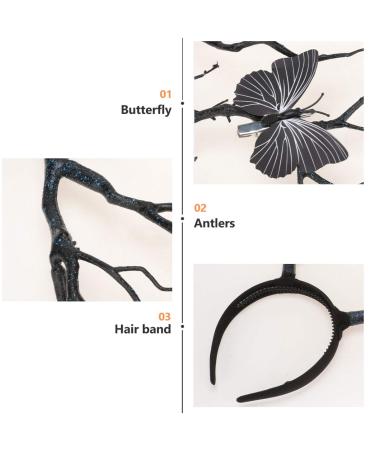 SOLUSTRE Halloween Tree Branch Antler Headband for Women & Girls - Cosplay Costume Accessory & Party Decoration - Buy Online on GoSupps.com