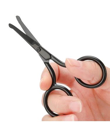 Nose and Ear Facial Scissors | Rounded Tip Grooming Scissors for Men - Moustache Beard & Eyebrow Trimmer - Buy Online on GoSupps.com
