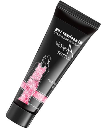 Glitter Gel Nail 15ml - Nail Extension Glue Gel | Glitter Nail Glue Gel Nail Strengthen Nails Art Manicure Tool High -Leveling Nail Repair Nail Extension Gel Uwariloy 07 - Buy Online on GoSupps.com