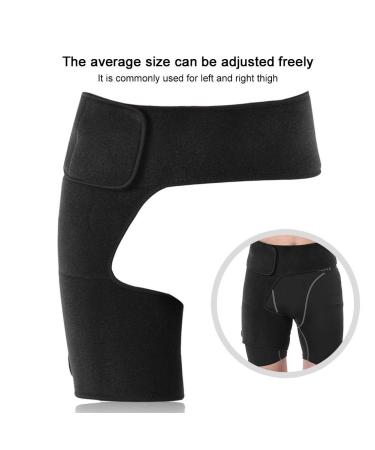 Adjustable Hip Orthosis Thigh Support | Neoprene Grip for Sprain Pain Relief & Groin Injury Rehab - Buy Online on GoSupps.com