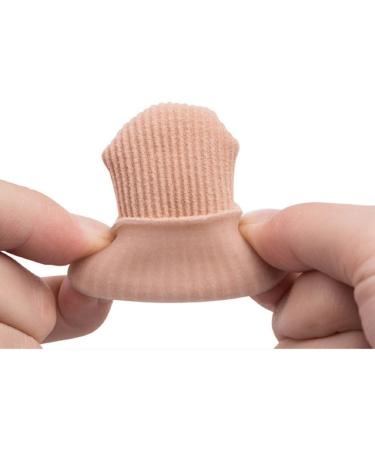 Makhry Large Gel Toe Caps 4-Pack - Silicone Toe Protectors for Corns, Calluses, and Blisters - Toe Sleeve Tubes for Pain Relief - Buy Online on GoSupps.com