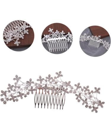 DOITOOL Rhinestone Alloy Hair Comb Wedding Hair Accessories Wedding Hair Comb Decorative Hair Combs Wedding Flower Hair Comb Flower Hair Accessories Hairpin Rhinestones Bride Decorate - Buy Online on GoSupps.com