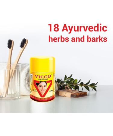 Vicco Vajradanti Powder 100g - Pack of 3 | Natural Ayurvedic Oral Care - Buy Online on GoSupps.com