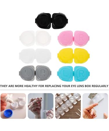 14th Double Glasses Case for Contact Lenses - Left & Right Eye Holder Travel Set - Perfect for Storage & Soaking - Durable Travel Tools - Buy Online on GoSupps.com