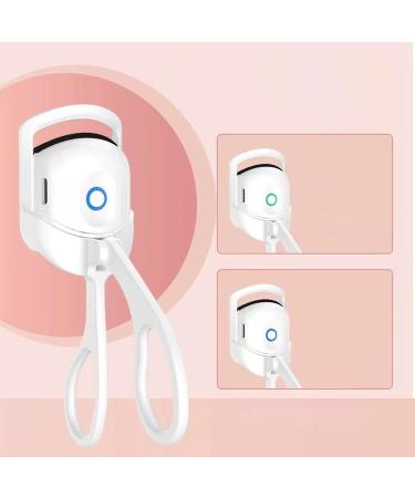 Ruiqas Rechargeable Heated Eyelash Curler Adjustable Electric Eyelash Curler for Makeup White - Buy Online on GoSupps.com