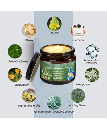 Mullein Clear Lung Repair Cream Lung and Respiratory Cleansing Cream Clear Lungs Extra Strength Clear Lung Cream for Improve Lung Health Mullein Lung Cream for Lungs and Mucus Relief Support (5) - Buy Online on GoSupps.com