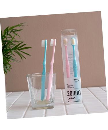 Minkissy 2-Pack Nylon & Silicone Children's Toothbrush - Soft & Safe Manual Toothbrush for Kids & Adults Eco-Friendly Household Cleaner Ideal for Pregnant Women - International Shipping Available - Buy Online on GoSupps.com