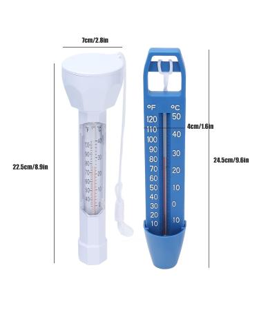 STARNOONTEK 2 PCS Floating Pool Thermometer with Lanyard Set Water Thermometer Aquarium for Spas Hot Tubs Aquariums & Fish Ponds - Buy Online on GoSupps.com