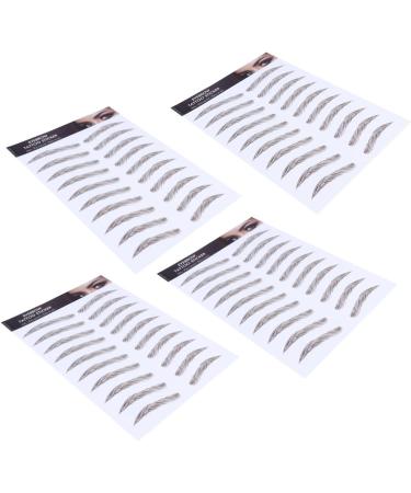 FOMIYES 12 Pcs Eyebrow Stickers Waterproof Stickers Makeup Brow Sticker Artificial Eyebrow Make up 4d Mold - Buy Online on GoSupps.com