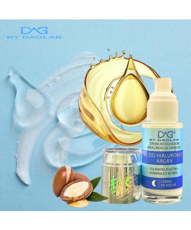 Night Cream for Expression Lines | Hydrating Hyaluronic Acid Argan Oil & Retinol | 1.3 Fl Oz | Restore Youthful Skin After Makeup Removal - Buy Online on GoSupps.com