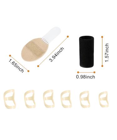 Thumb Finger Splints Set (5 pcs) & 6 Finger Immobilization Splints | Trigger Finger Protectors with Aluminum Alloy Cream & Black - Buy Online on GoSupps.com