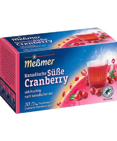 Meßmer Country Tea | Canadian Sweet Cranberry | 20 tea bags | Gluten-free | Lactose-free | Vegan 20 tea bags Canadian Sweet Cranberry
