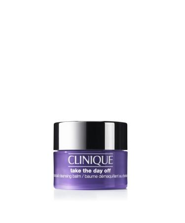 Clinique Take The Day Off Charcoal Cleansing Balm Makeup Remover | Dissolves Makeup and Sunscreen | For Dry Combination to Oily Skin Types 1 Ounce - Mini Travel Size