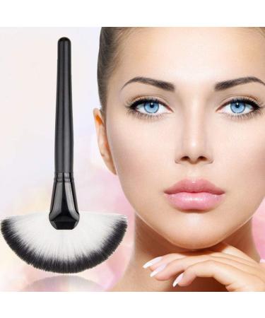 Large Slim Fan Makeup Brush Blending Highlighter Face Contour Powder Brush New Released Nice Design Black - Buy Online on GoSupps.com