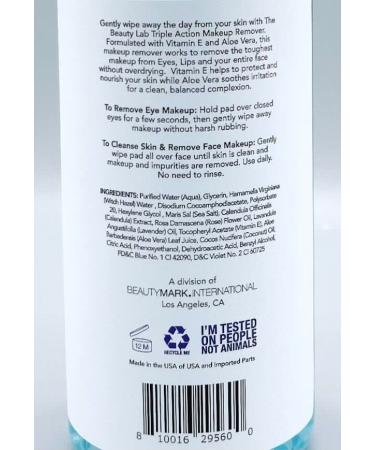 Triple Action Makeup Remover for Eye Lip & Face - 16 fl oz | International Shipping Available - Buy Online on GoSupps.com
