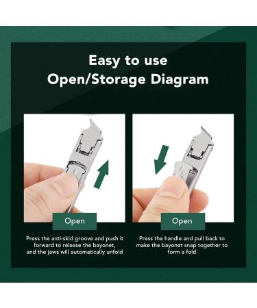 Small Nail Clippers Foldable Double Ended Fingernail Clippers for Travel - Buy Online on GoSupps.com