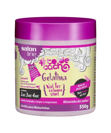 Linha Tratamento (ToDeCacho) Salon Line - Gelatina Vai Ter Volume Sim! 550 Gr - (Salon Line Treatment (Curls) Collection - Volume Increase Gelatin Net 19 04 Oz )