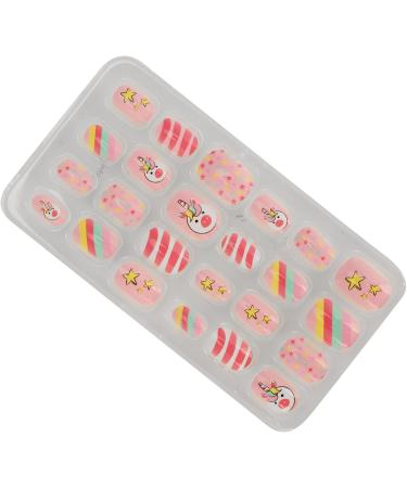 Kids Nail Art Kids False Nails Cartoon Pattern Full Cover Artificial False Nails Children False Nails Colored Girls Press On Nails Removable Kids Fake Nails (03) - Buy Online on GoSupps.com