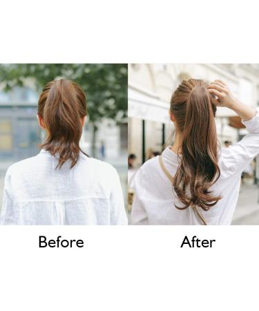 Felendy Ponytail Extension Claw 18" 20" Curly Wavy Straight Clip in Hairpiece One Piece A Jaw Long Pony Tails for Women (Platinum Blonde-Curly) - Buy Online on GoSupps.com
