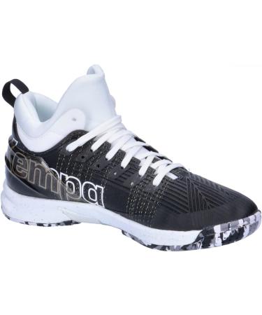 Kempa Unisex Attack Mid Handball Shoes - Black White Sports Sneakers (46 EU) | International Shipping Available - Buy Online on GoSupps.com