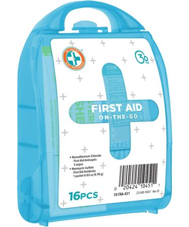 Compact First Aid Kit for Home, Office, Car, School, Travel - Treat Minor Cuts and Scrapes - FSA/HSA Eligible - Buy Online on GoSupps.com