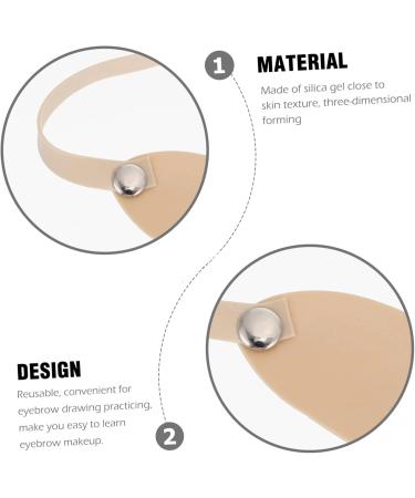 NOLITOY 10pcs Eyebrow Practice Skin Silicone Fake Skin Headband Eyebrow Practice Headband Real Person - Buy Online on GoSupps.com