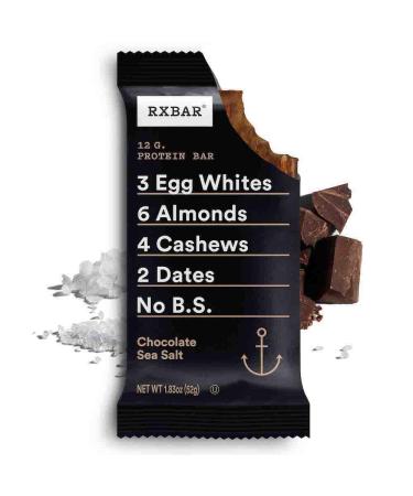 RXBAR Chocolate Sea Salt Protein Bar 1.83oz (Pack of 4) | High Protein Gluten Free Snack - Buy Online on GoSupps.com