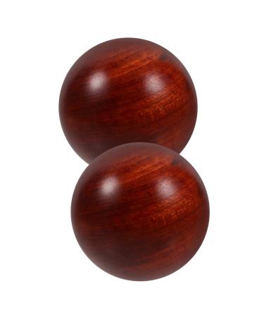 Gleavi 4 pieces of wood play muscle-stretch ball fitness balls Small Chinese stress exercise ball Massage ball Massage balls made of wood Chinese balls bamboo bouncing ball wooden