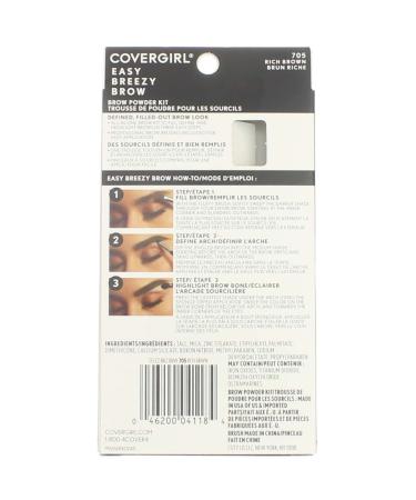 Buy Cover Girl Brow Powder Kit Rich Brown Shade 705 - International Shipping Available - Buy Online on GoSupps.com