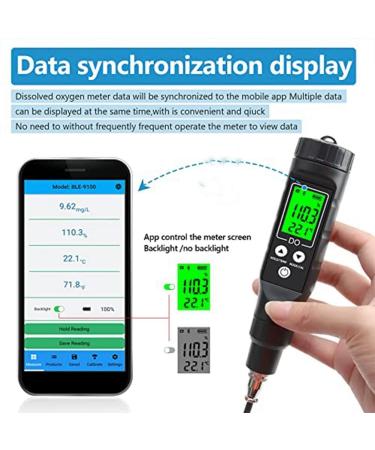 Lehua Intelligent Bluetooth Dissolved Oxygen Meter | Portable Test Kit for 0.0-30 mg/L O2 Measurement - Buy Online on GoSupps.com