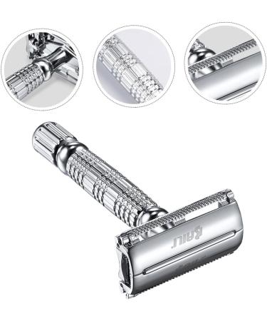 Angoily 3-Stage Manual Razor - Classic Double-Sided Shaver for Men - Premium Facial & Beard Grooming - Buy Online on GoSupps.com