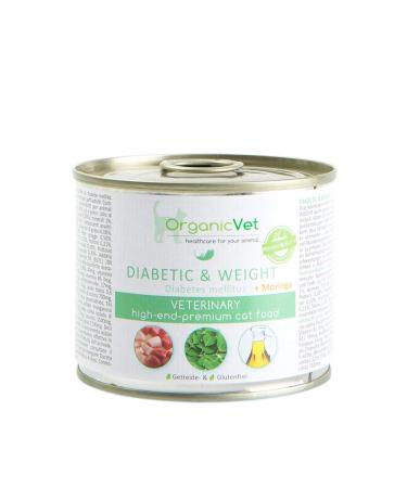OrganicVet wet cat food Veterinary Diabetic & Weight pack of 6 (6 x 200 g) - Buy Online on GoSupps.com