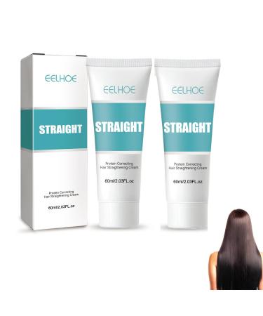 Orgrul Hair straightening cream protein correction hair straightening cream silky and shiny hair straightening cream deepacting hair treatment for dry damaged hair 2 pieces 2 pieces