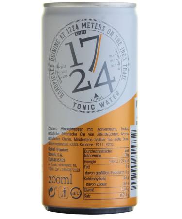Buy 1724 Tonic Water Dose (6 x 0.2L) - Premium Quality for Cocktails | International Shipping Available - Buy Online on GoSupps.com
