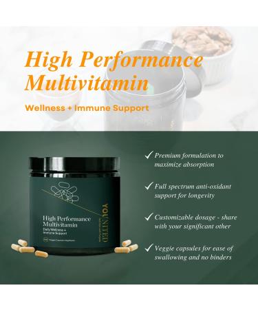 Younited High Performance Multivitamins | Advanced Daily Dietary Supplement for Boosted Performance | Mens Multivitamin & Womens Multivitamin | Antioxidant Supplement with Vitamins and Minerals for Immune Support (120 Capsules) - Buy Online on GoSupps.com