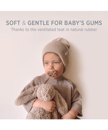 Natural Rubber Pacifier Double Pack (3-36 Months) - Symmetrical Design | Baby Essentials - Buy Online on GoSupps.com