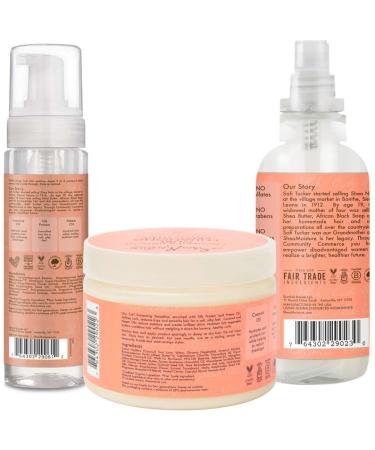SheaMoisture Coconut & Hibiscus Bundle: Frizz Free Curl Mousse, Curl Enhancing Smoothie, Hold & Shine Moisture Mist - 3 Hair Styling Products - Buy Online on GoSupps.com
