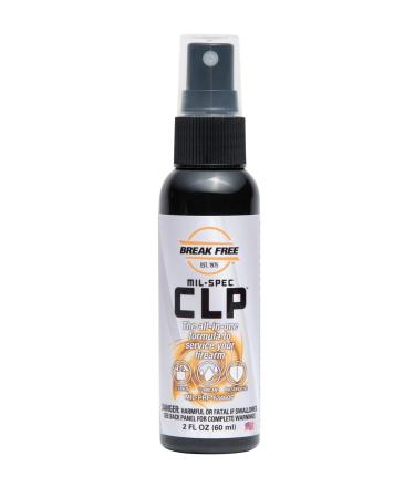 BREAK FREE MIL-SPEC CLP Cleaner Lubricant and Preservative Gun Cleaner, Spray Bottle, Synthetic Oil, 2 Ounces