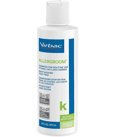 Virbac Allergroom Shampoo 16oz - Gentle Hypoallergenic Formula - Buy Online on GoSupps.com