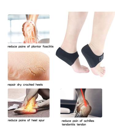 Kapmore Heelsporn Bandage Silicone - Adjustable Breathable Heel Socks for Plantar Fasciitis Protection | 1 Pair - Black - Buy Online on GoSupps.com
