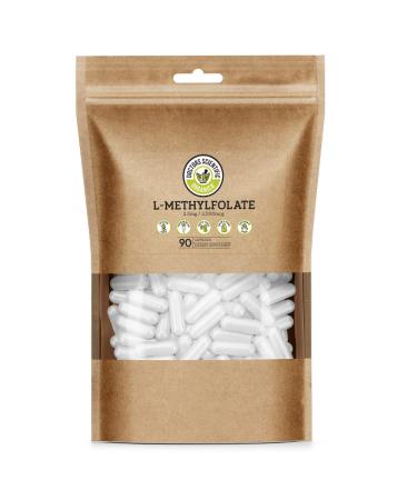 Doctors Scientific DSO L Methylfolate 2.5mg (5 MTHF Supplement) - 90 Vegan Capsules (2.5 mg) - Active L Methyl Folate Supplement for Homocysteine Control - Folic Acid Vitamin - Eco-Friendly Packaging